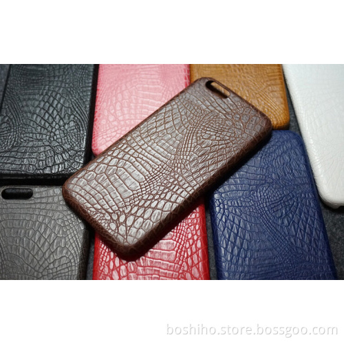 Boshiho croc skin leather waterproof phone case 2016